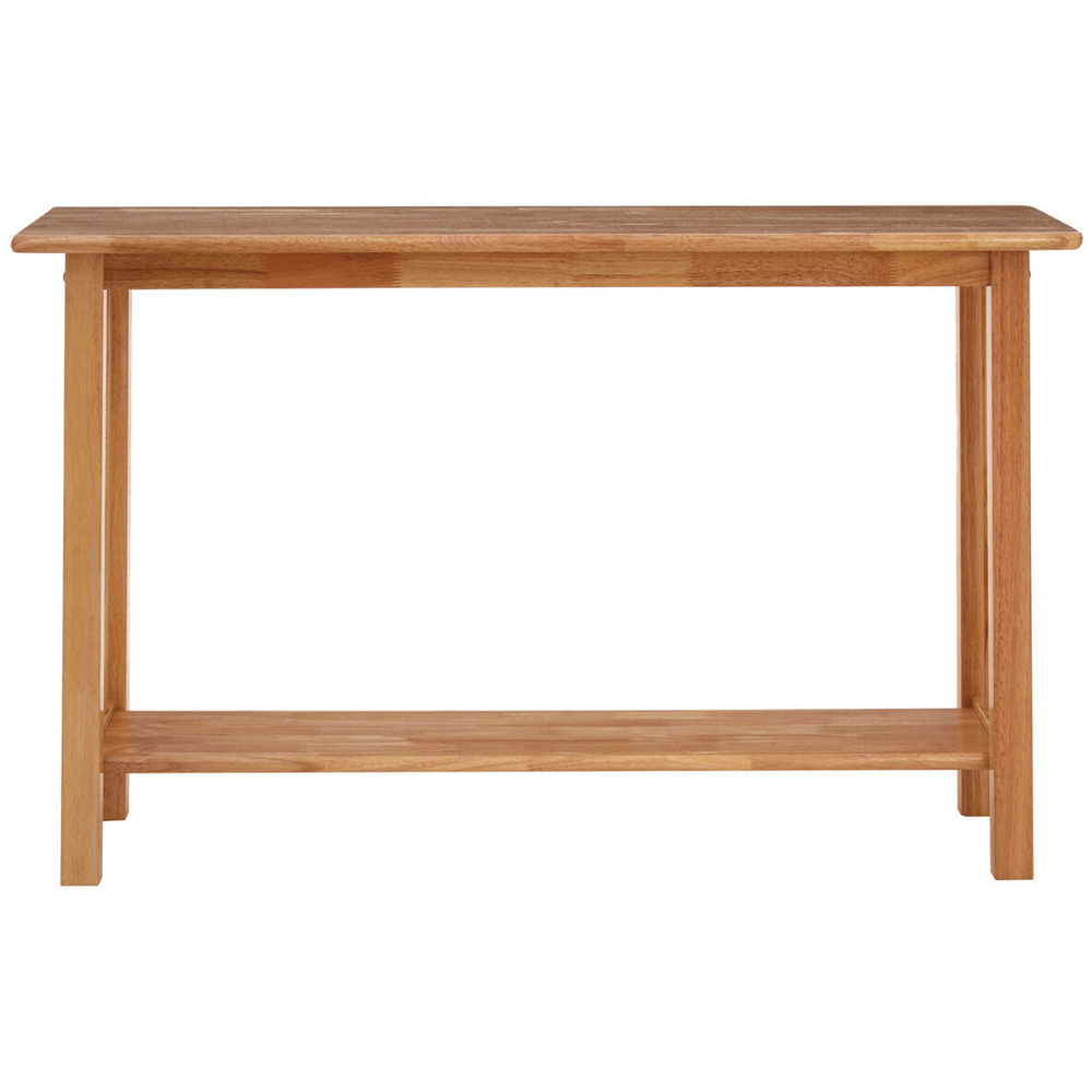 Premier Housewares Natural Wooden Rectangular Console Table Image 2
