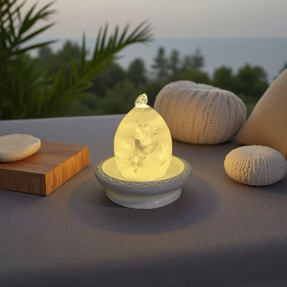 Avilo 3D Water Fountain with Light Image 3