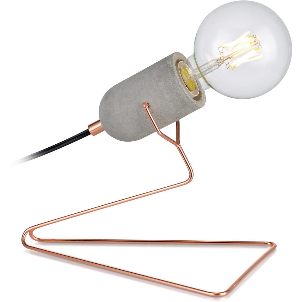 Teamson Home Pettit Rose Gold Finish Desk Lamp Image 1