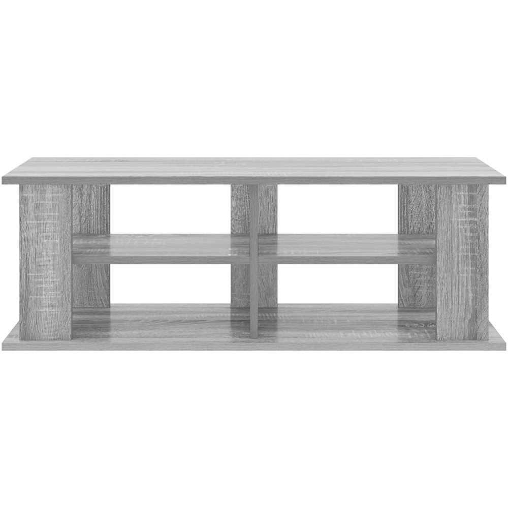 vidaXL 4 Shelf Grey Sonoma TV Stand Image 4