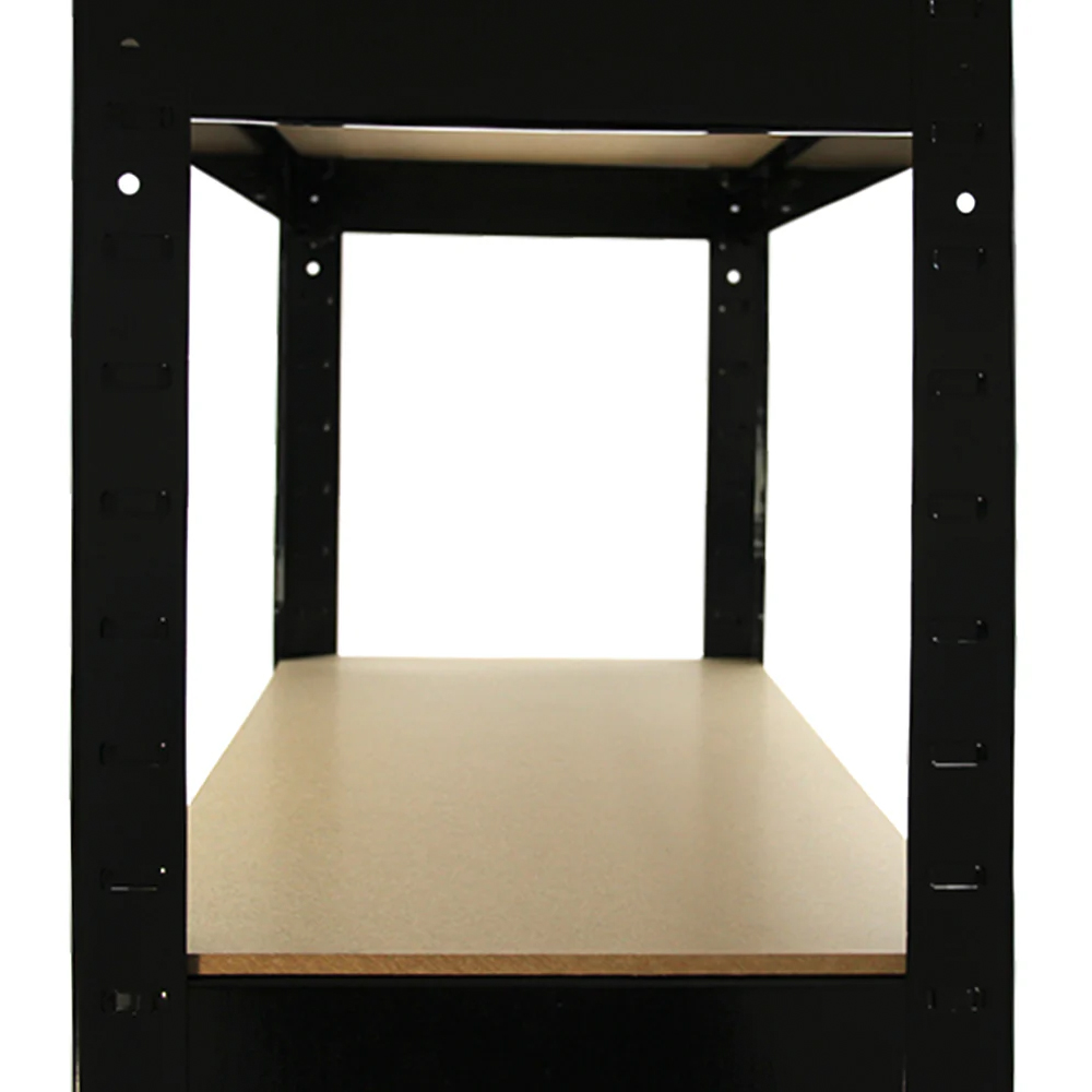 Monster Racking T-Rax Heavy Duty Black Shelving Unit 75cm 3 Pack Image 3