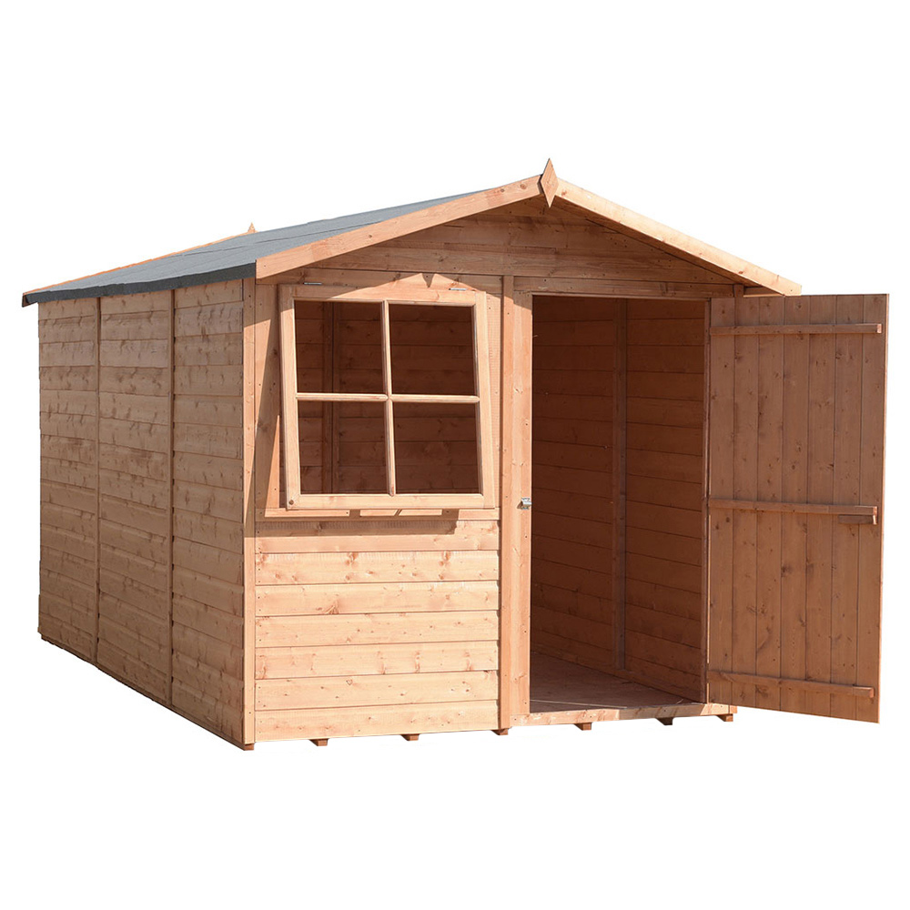 Shire Barraca 7 x 10ft Dip Treated Wooden Shiplap Shed Image 2