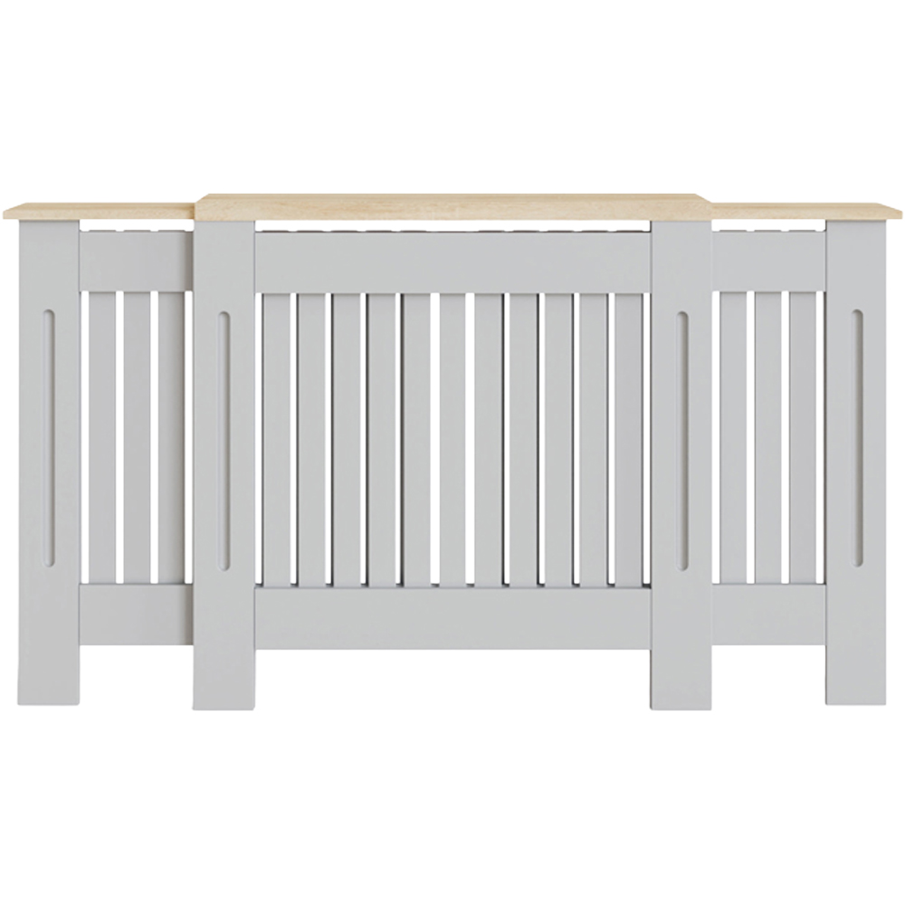 GFW Longslow Grey Adjustable Radiator Cover Image 3