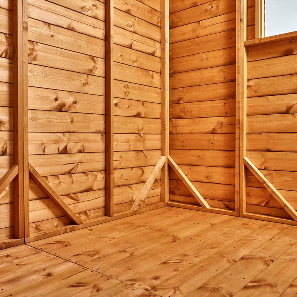 Power Sheds 14 x 4ft Apex Wooden Shed with Window Image 6