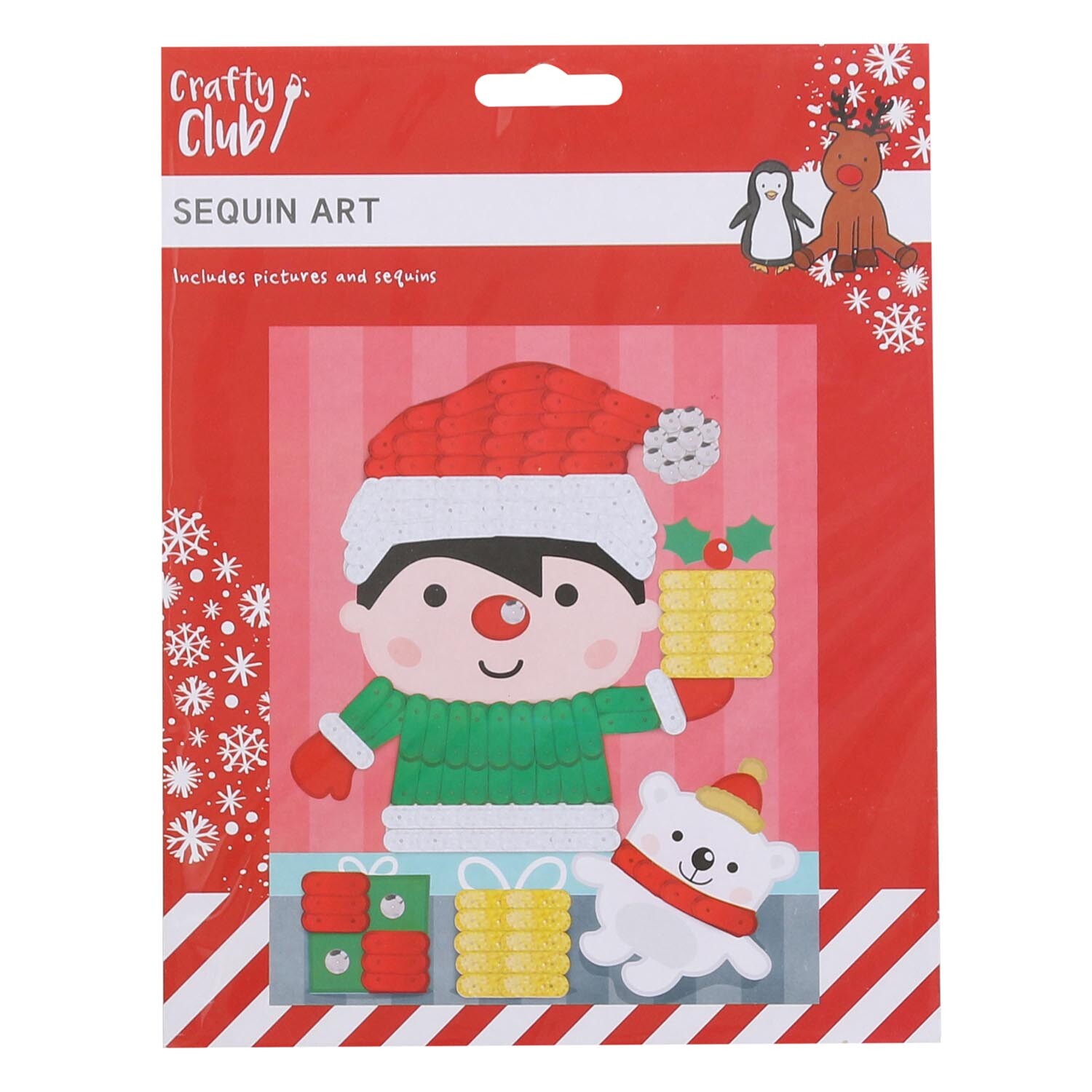 Peel and Stick Christmas Sequin Picture Image 2