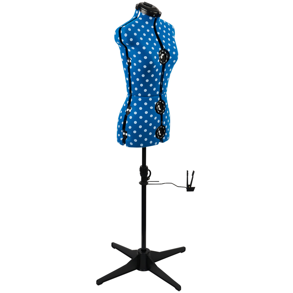 Sewing Online 5902P Duck Egg Polka Adjustable 8-Part Dressmakers Dummy with Hem Marker Petite Image 2