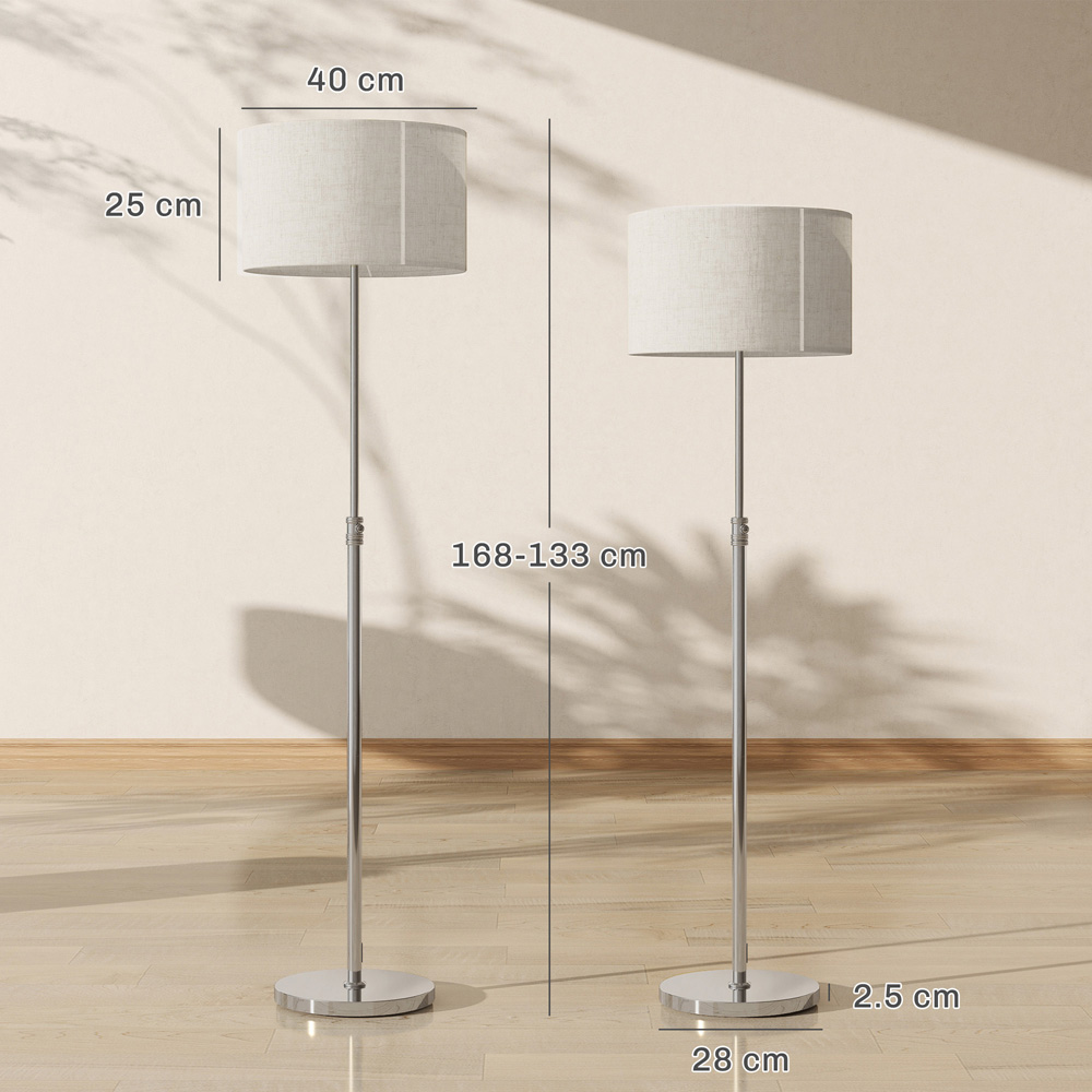 HOMCOM Dimmable Standing Floor Lamp Image 9