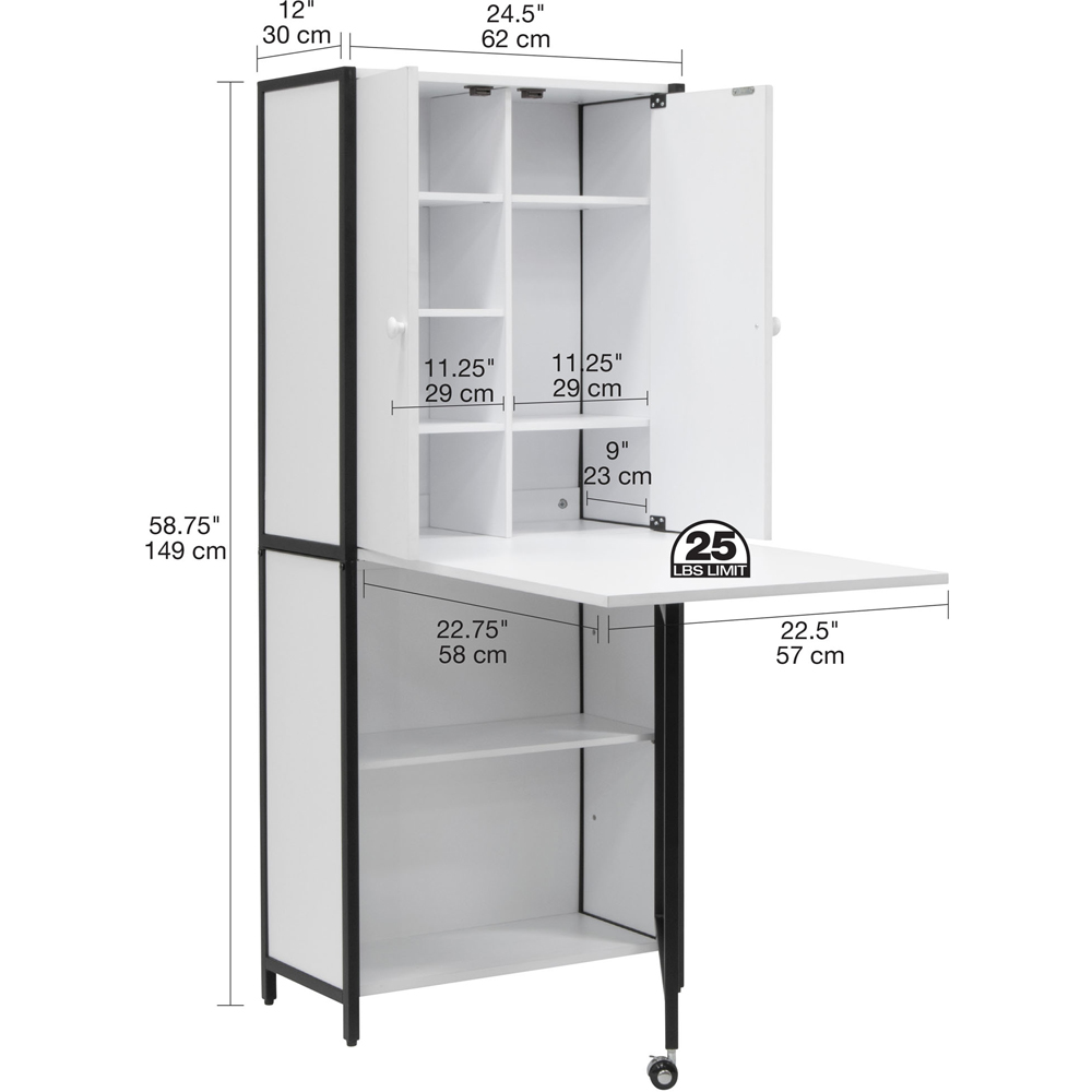 Sewing Online 13387 White Sewing and Craft Armoire Image 9