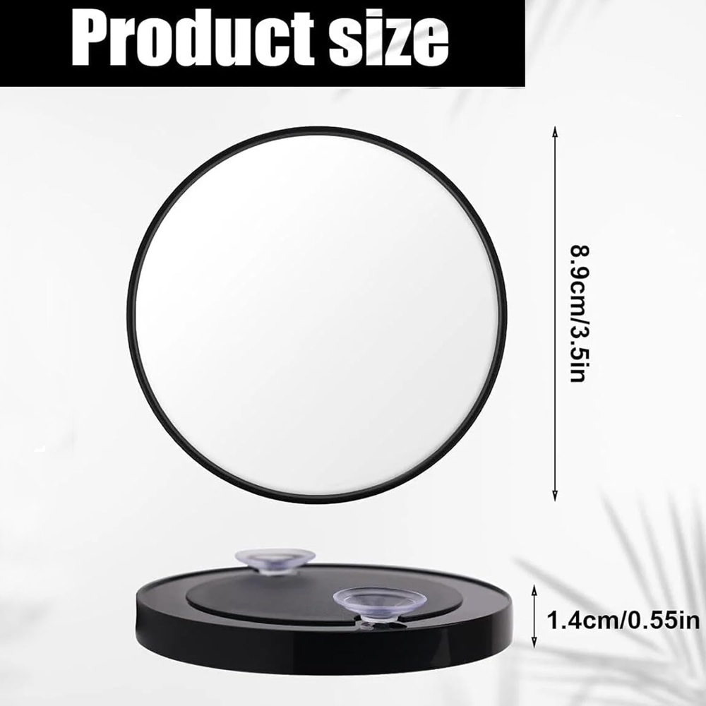 ATEK 20x Portable Magnifying Makeup Mirror with Suction Cups Image 9