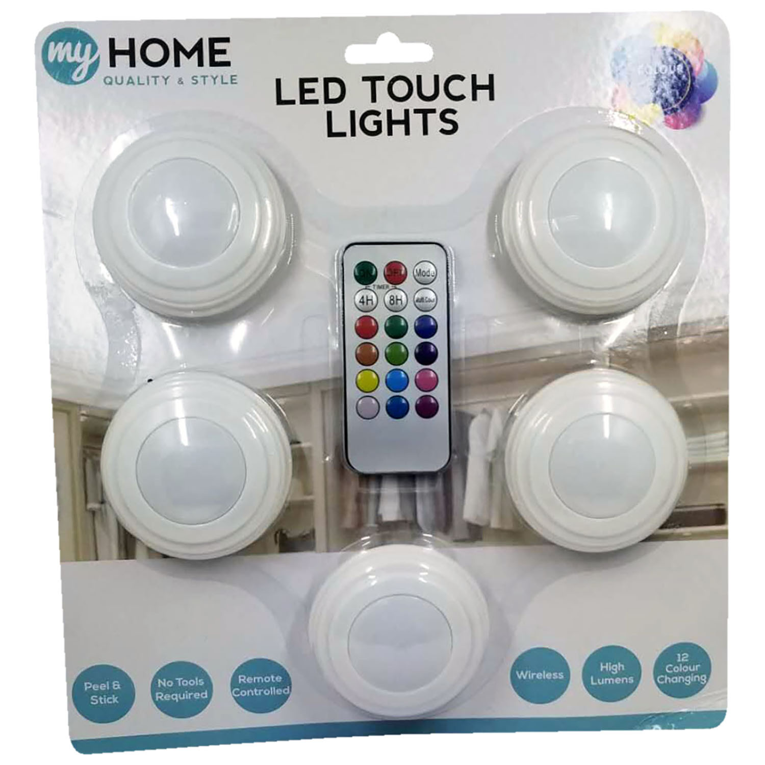 My Home LED Touch Lights with Remote 5 Pack Image