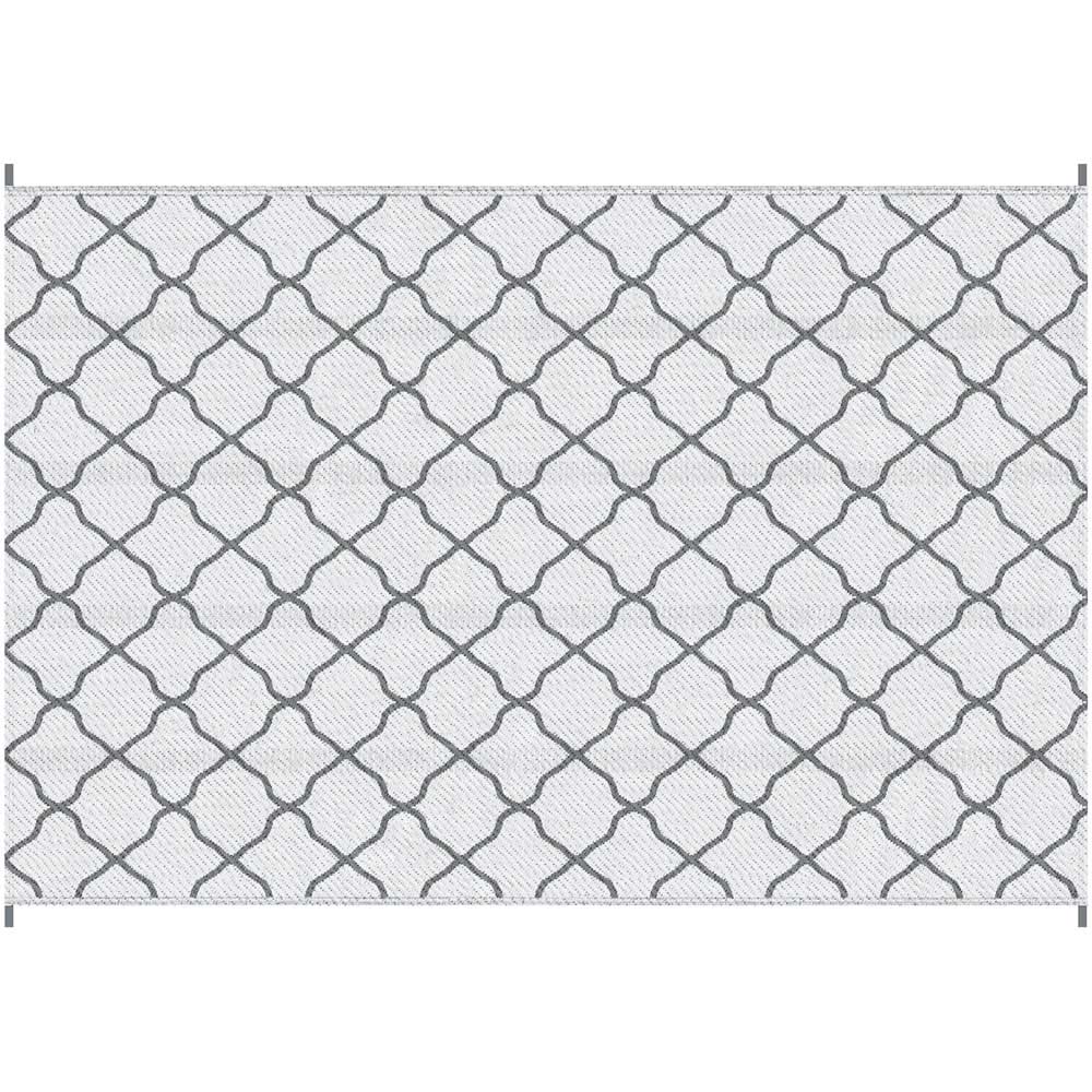 Outsunny Grey Reversible Outdoor Rug 182 x 274cm Image 3