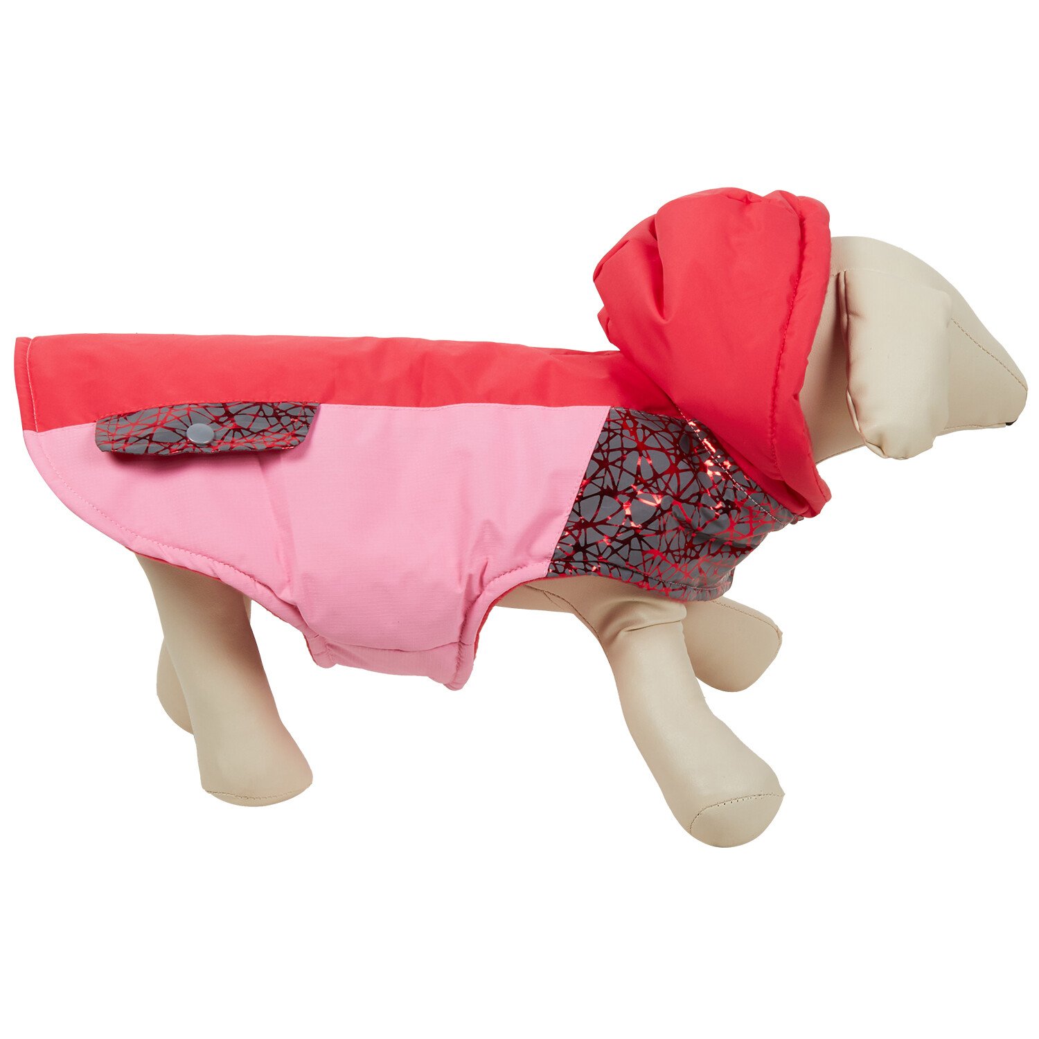 Maritime Dog Coat - Coral / Large Image 1