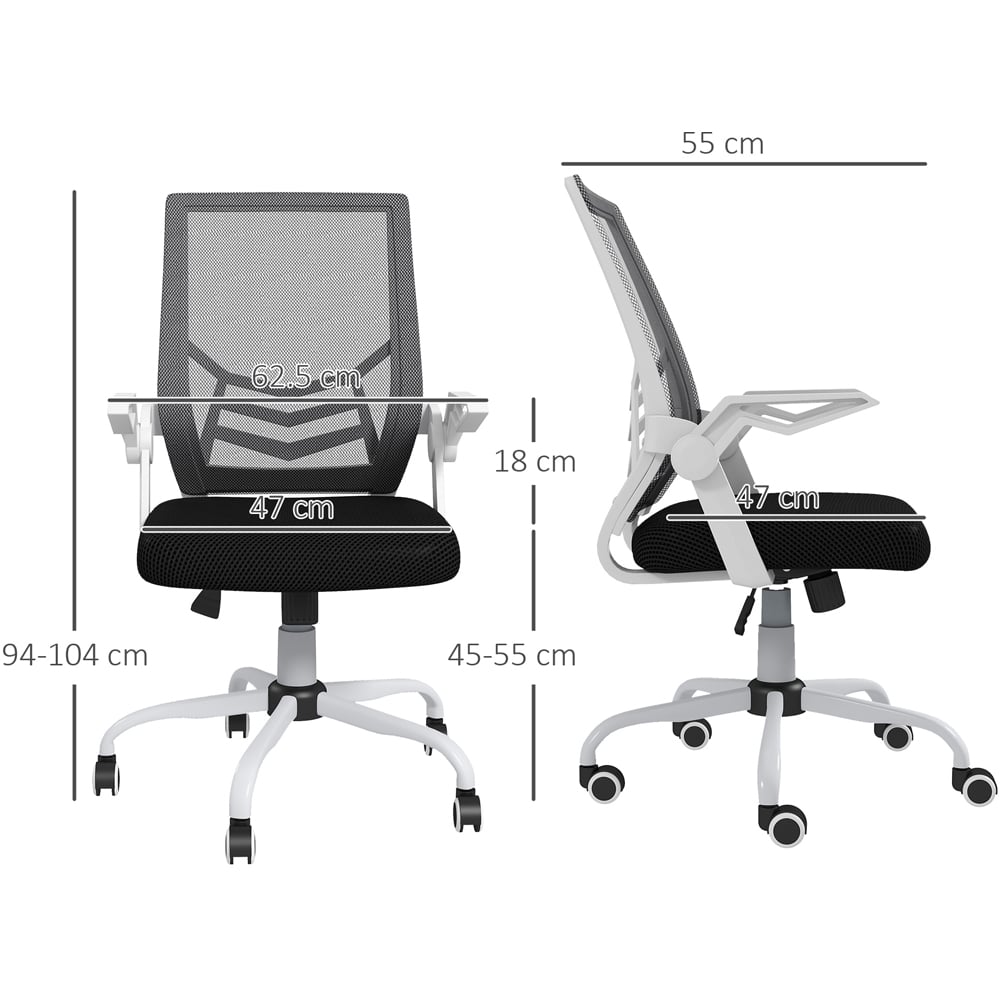Portland Black Swivel Office Computer Chair Image 7