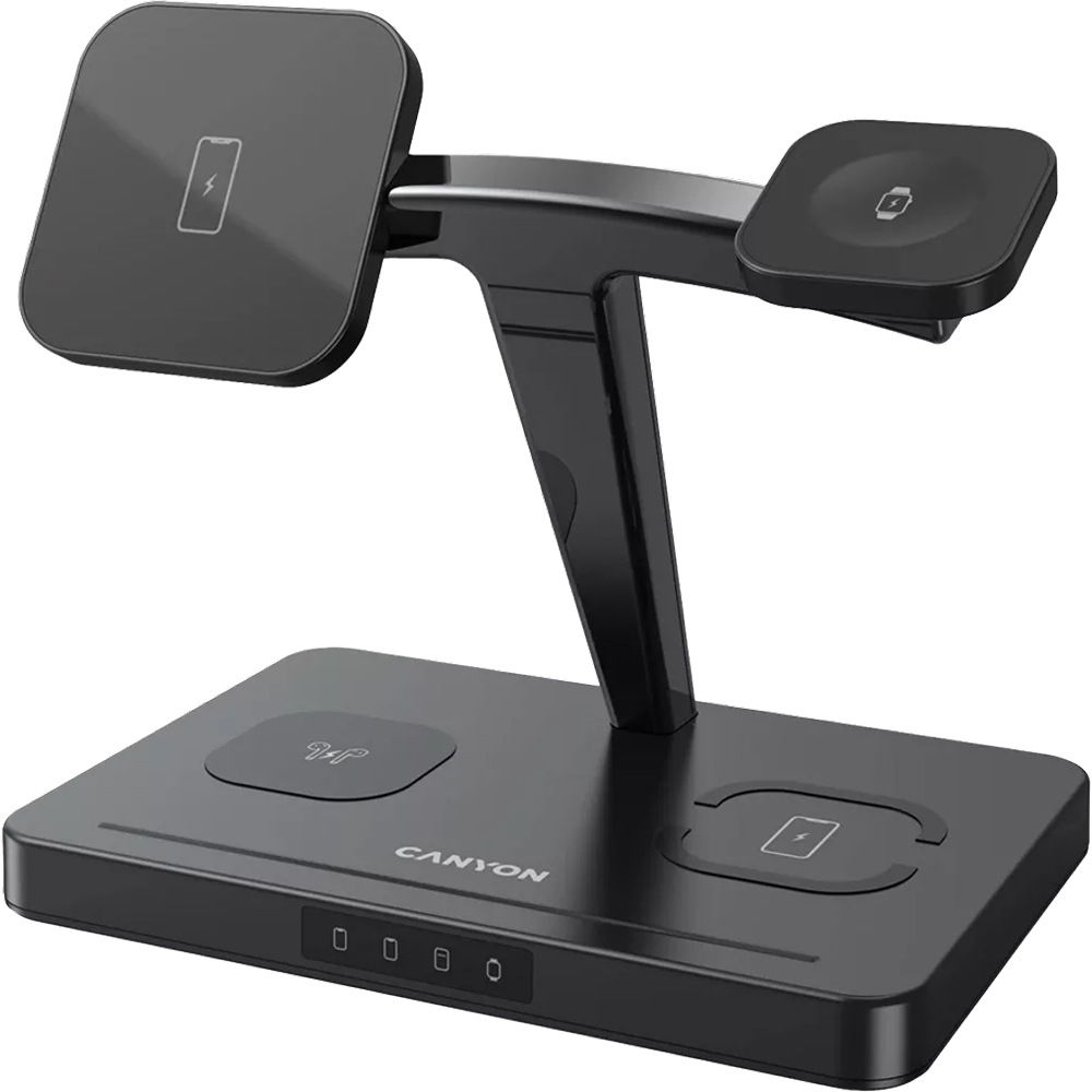 Canyon WS-404 4 in 1 Black Wireless Charger 15W Image 2