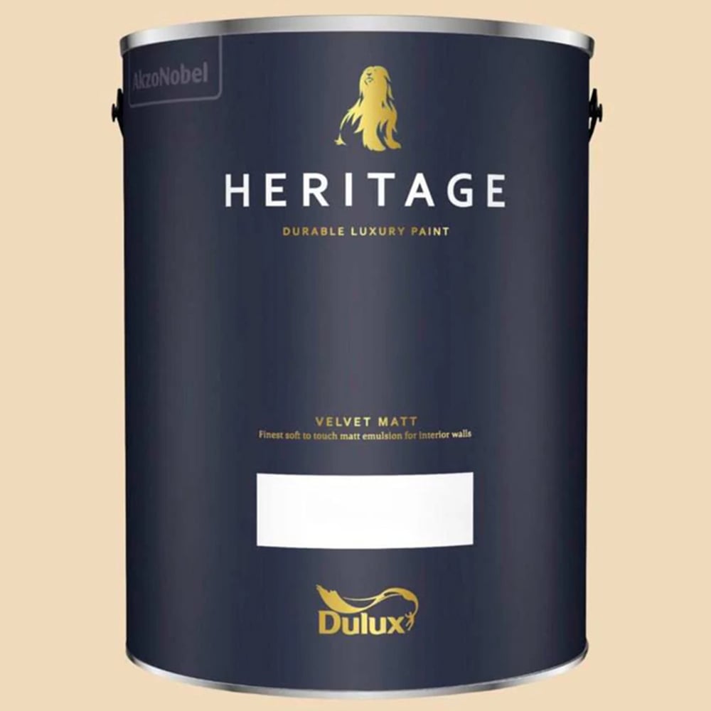 Dulux Heritage Walls and Ceilings Cream Velvet Matt Emulsion Paint 5L Image 2
