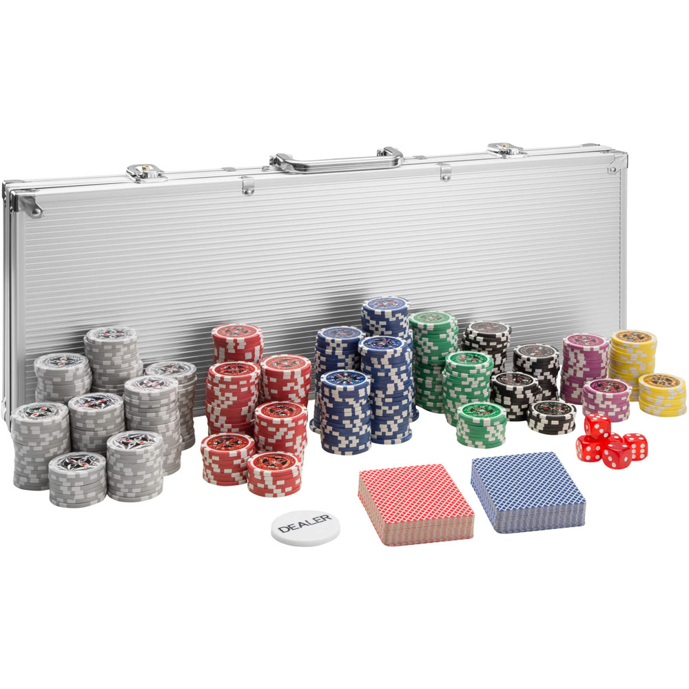 tectake Silver Poker Set 21 x 56cm Image 2