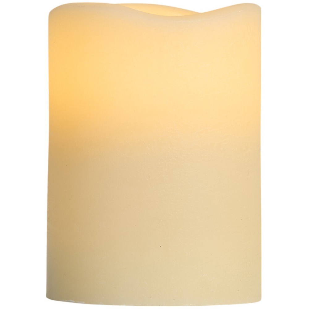 Vanilla Scented LED Pillar Candle - Neutral Image 4