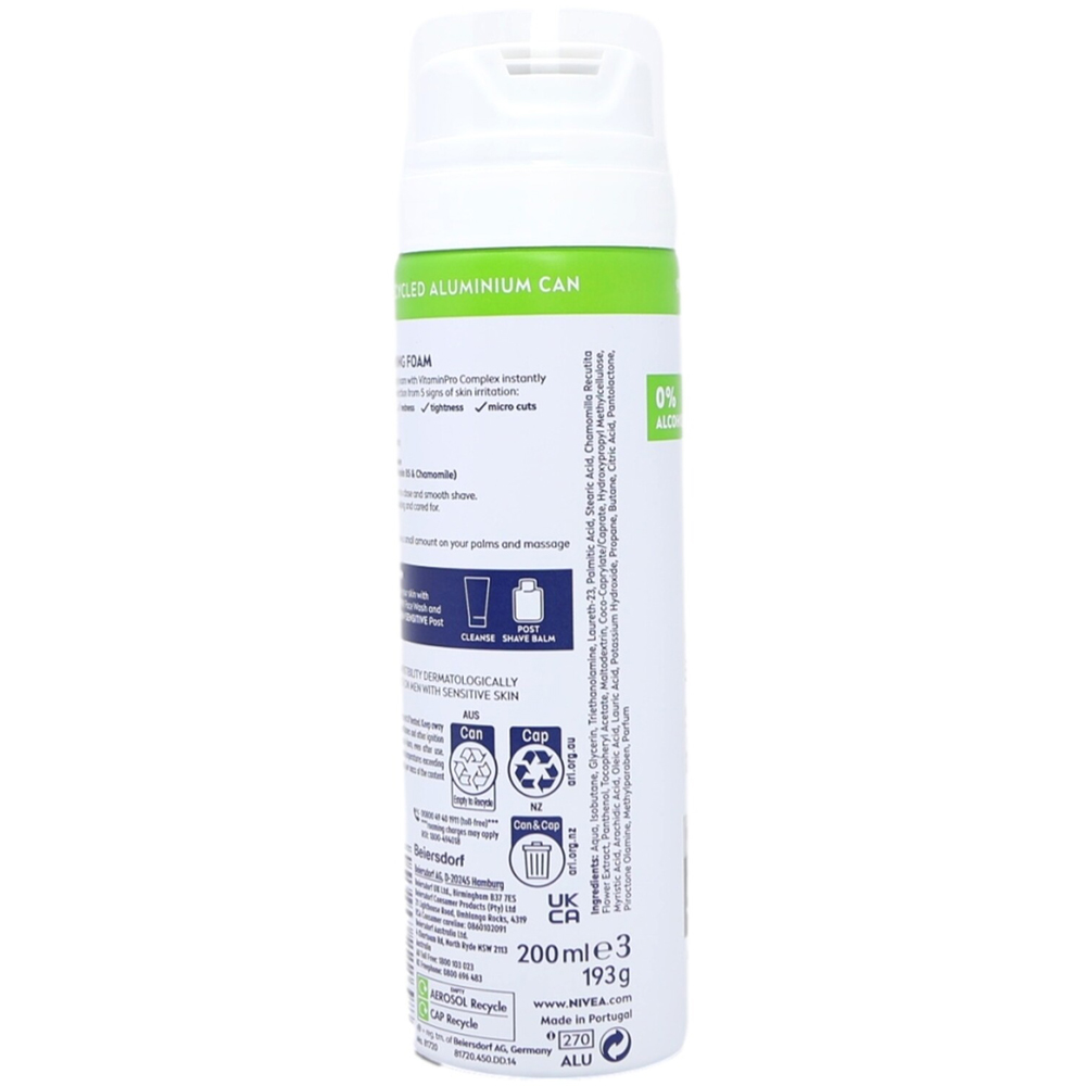 Nivea Men Sensitive Shaving Foam Image 3