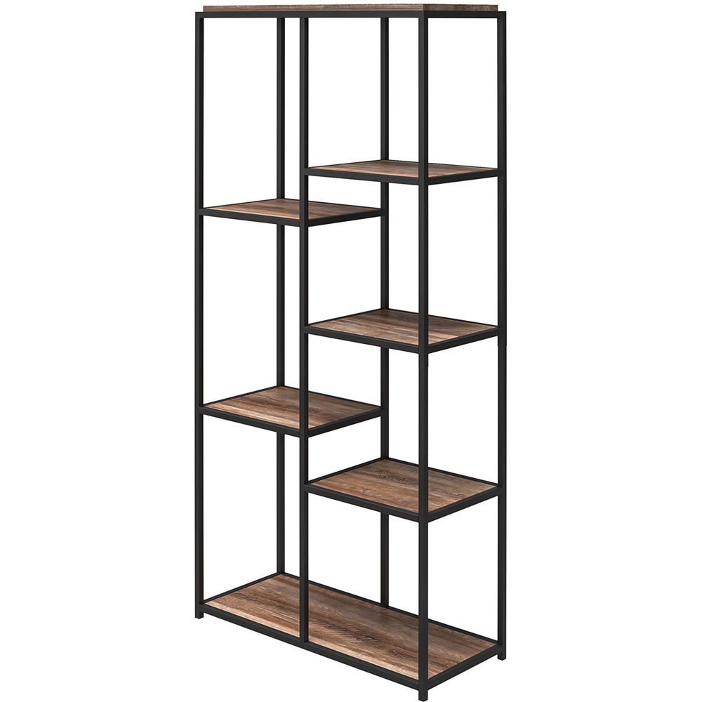 Dorel Quincy 5 Shelf Weathered Oak Bookcase Image 5