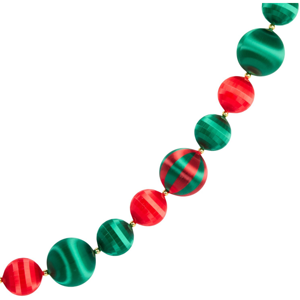 Red and Green Bauble Garland Image 5