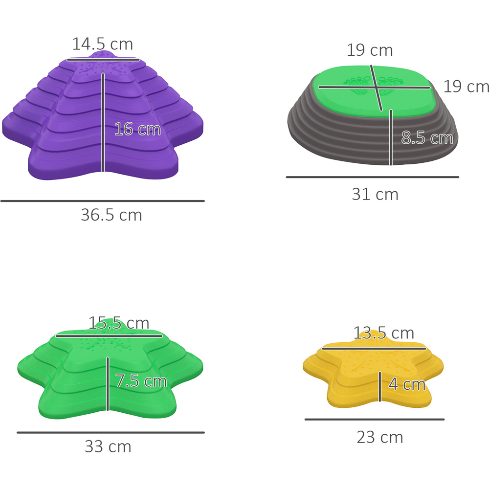 Outsunny Kids 11 Piece Stepping Stone Set Image 8