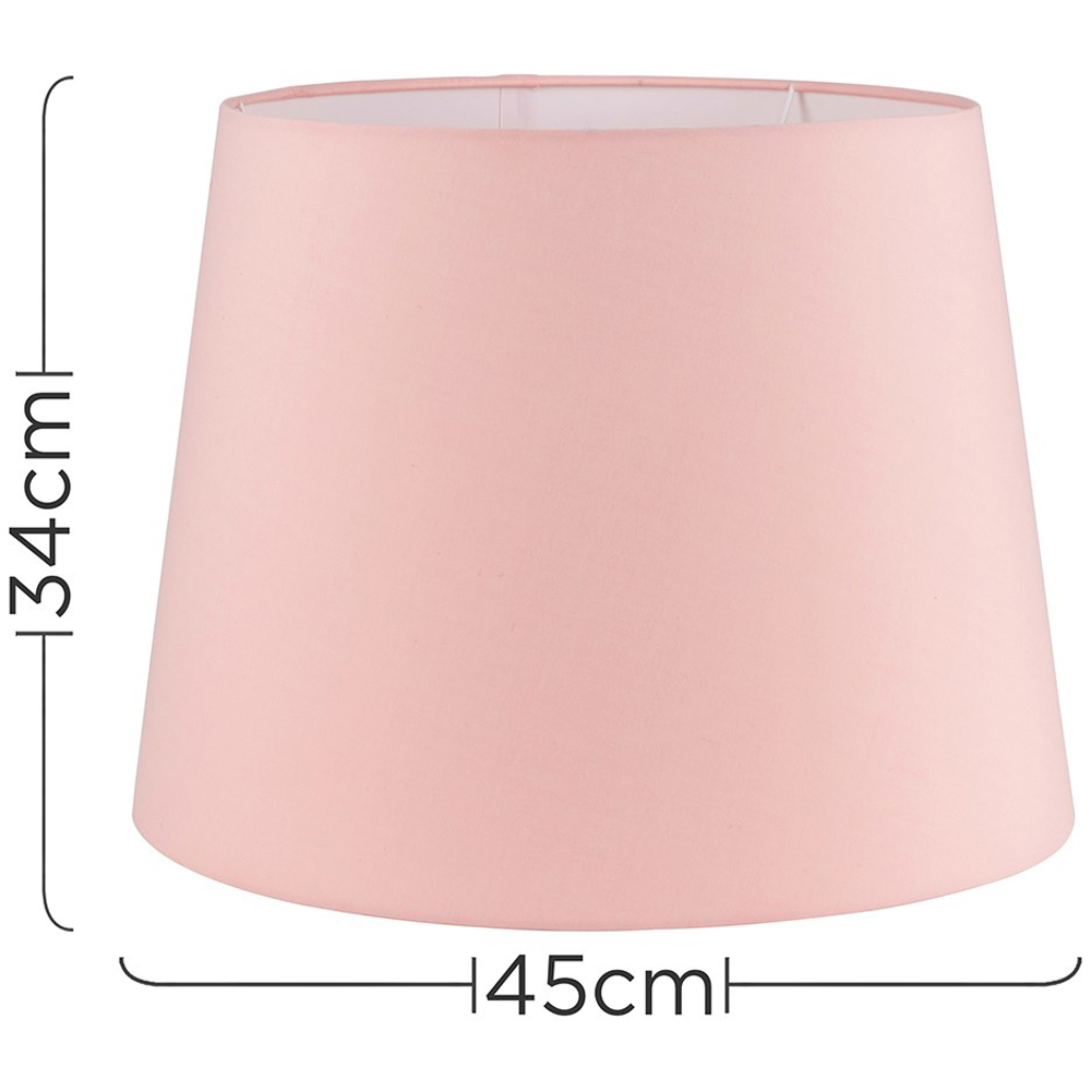ValueLights Aspen Dusky Pink Tapered Lamp Shade XL Image 4