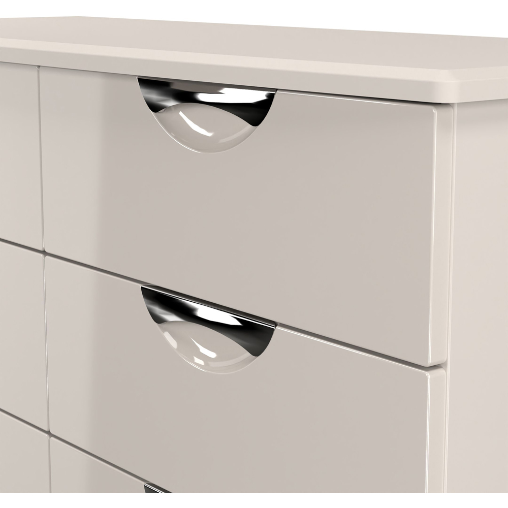 Crowndale Camden 6 Drawer Kashmir Gloss Wide Chest of Drawers Ready Assembled Image 5
