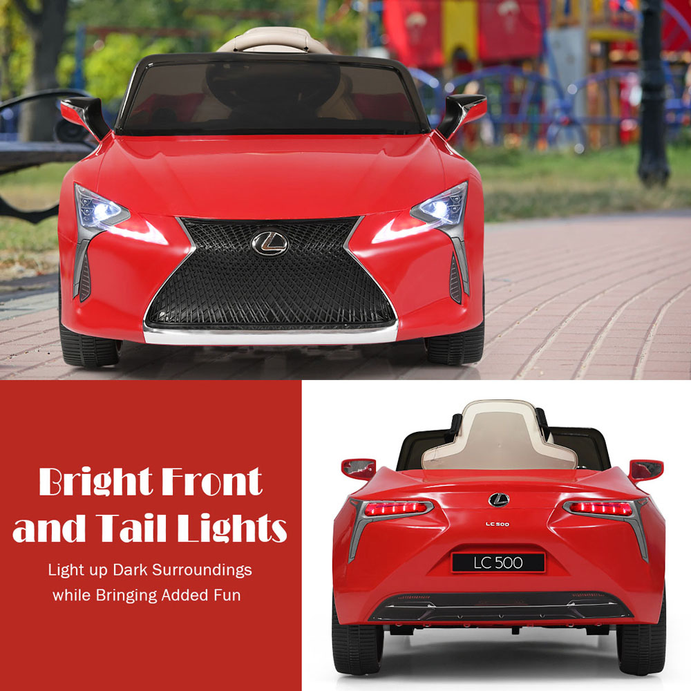 Costway Red Lexus Official Licensed Electric Ride on Car with Remote Control Image 8