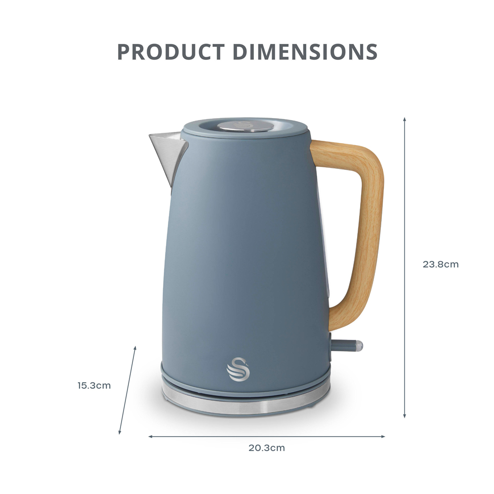 Swan Fjord EEJB337 Grey 800W 2 Slice Toaster and 1.7L Jug Kettle Set Image 9