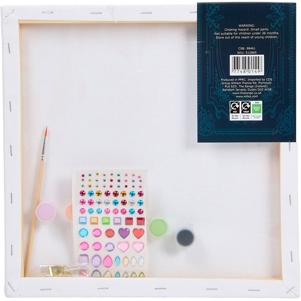 Paint Your Own Halloween Glittered Canvas Image 3