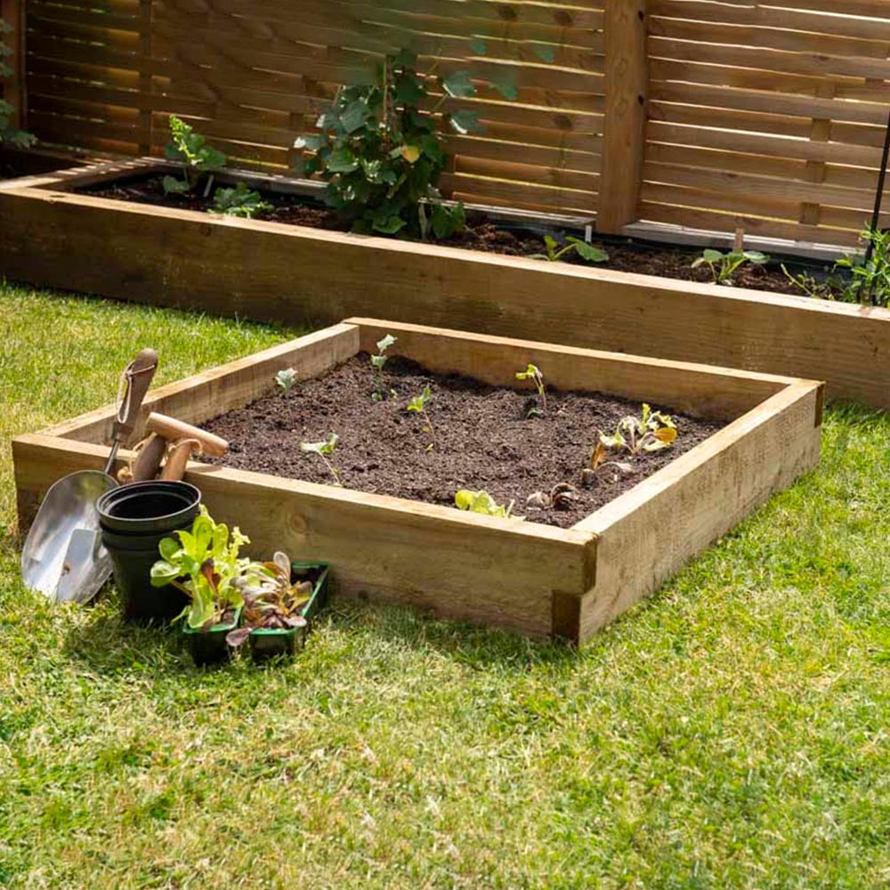 Forest Garden Timber Caledonian Compact Raised Bed Image 5