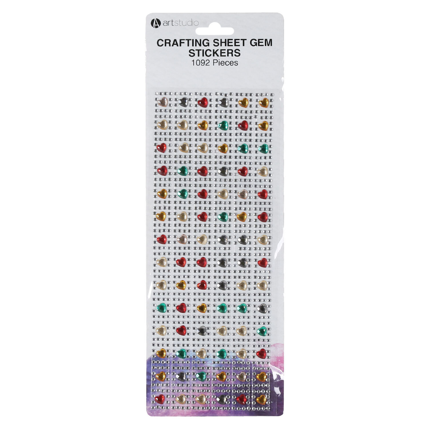 Pack of 1092 Crafting Sheet Gem Stickers Image
