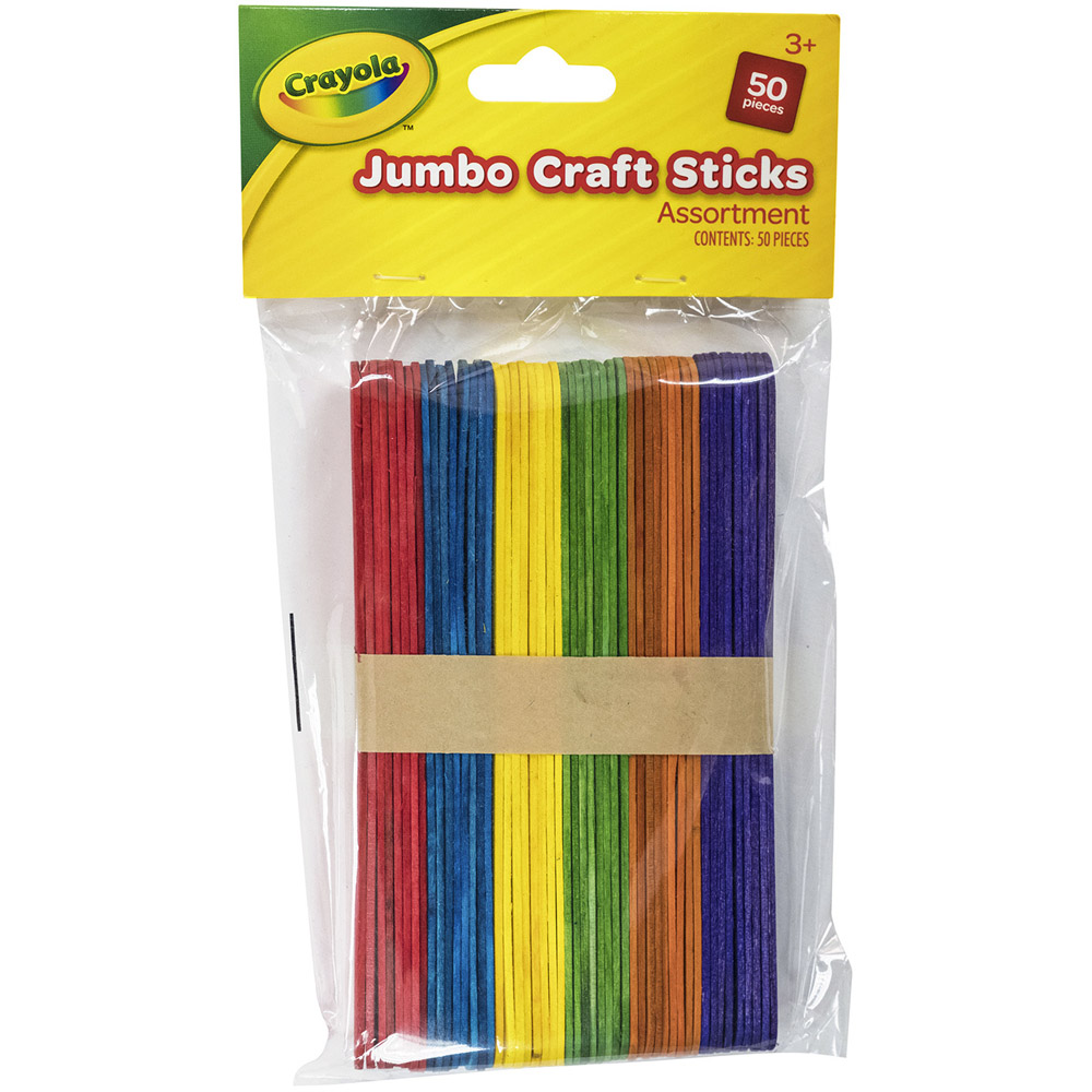 Pack of 50 Crayola Jumbo Craft Sticks Image