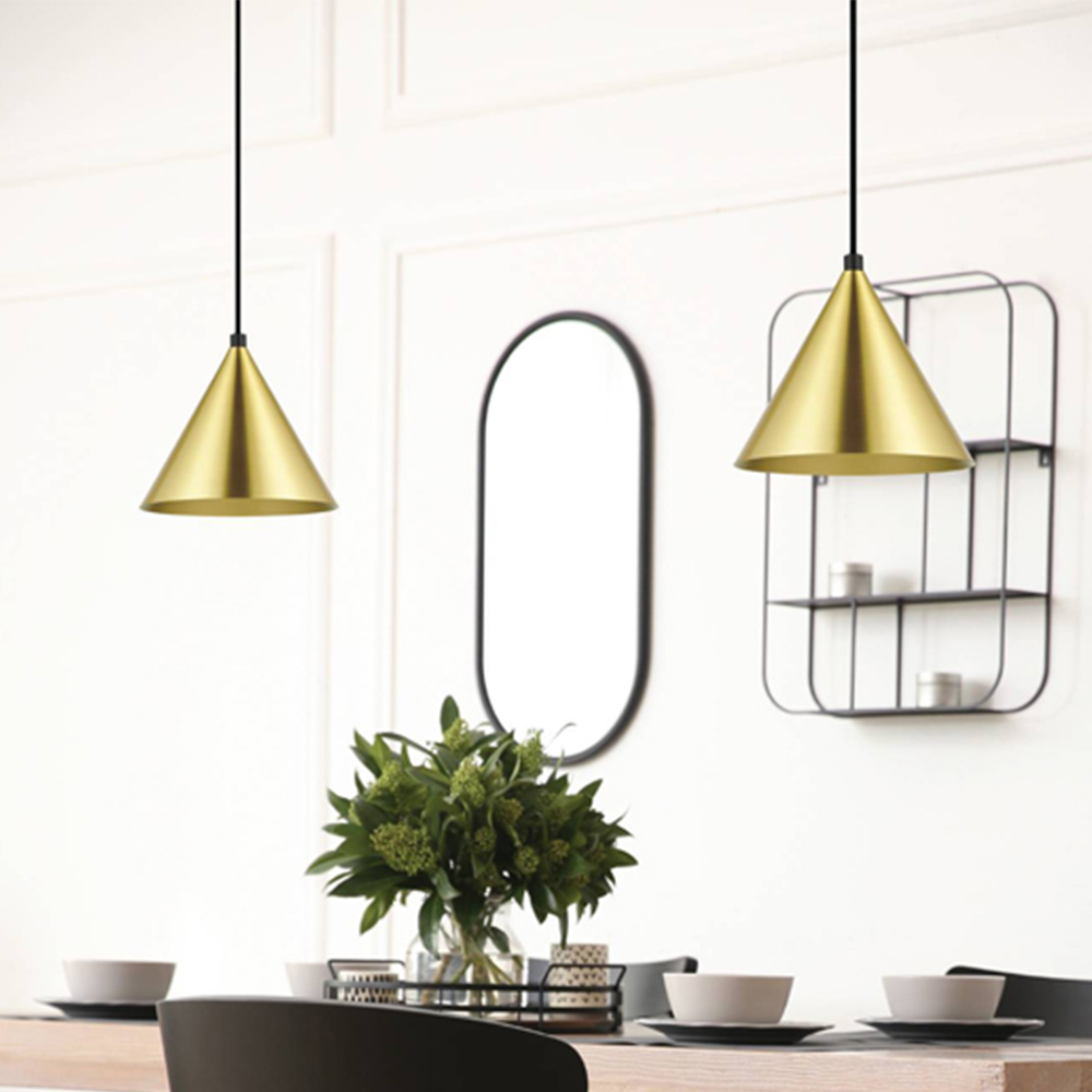 EGLO Narices Brushed Black and Gold Pendant Light Image 3