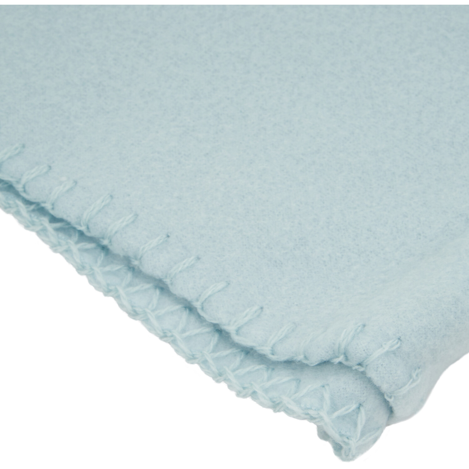 Essential Fleece Throw - Pale Blue Image 2