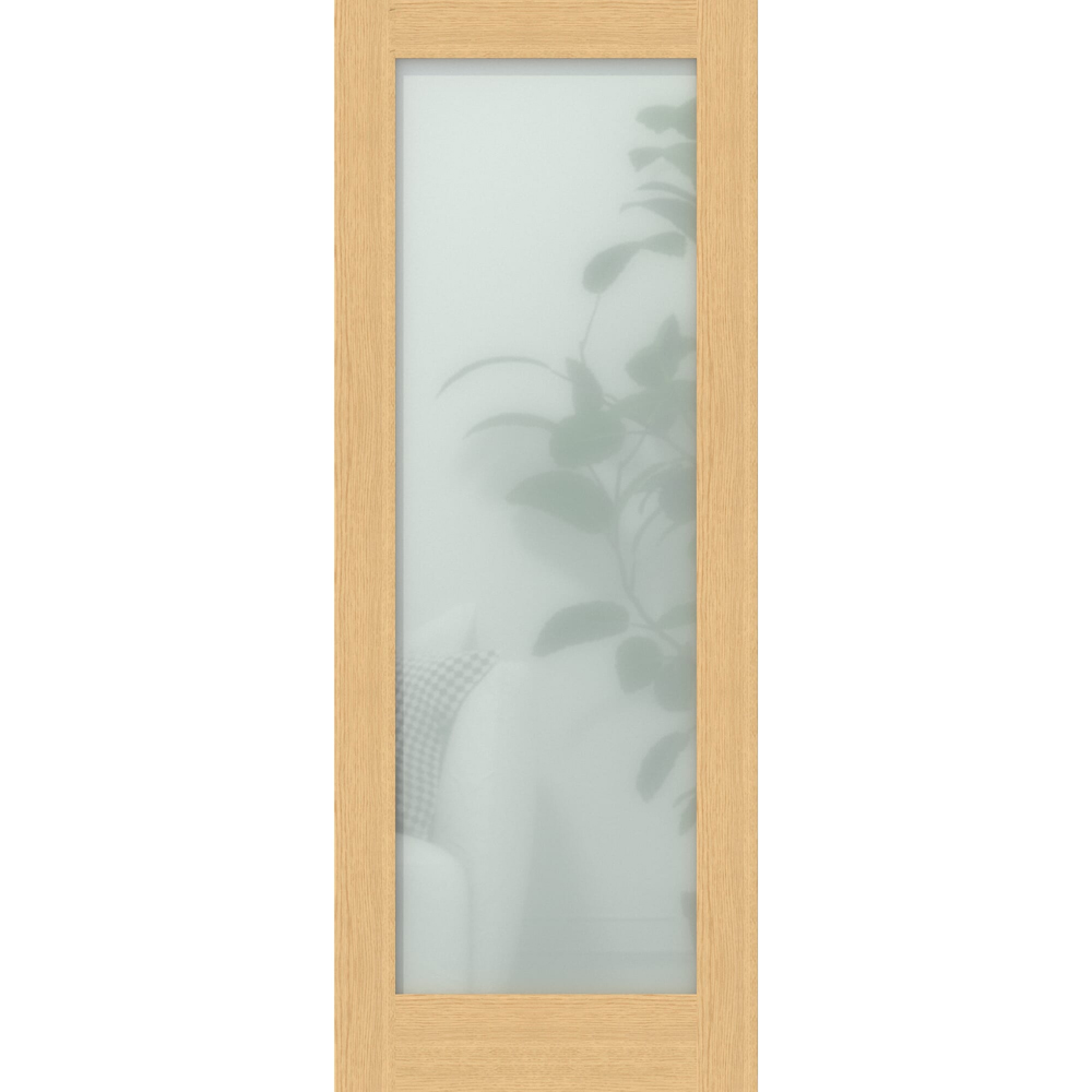 Green & Taylor Oak Shaker 1 Lite Frosted Glass Prefinished Internal Door 1981 x 533mm Image