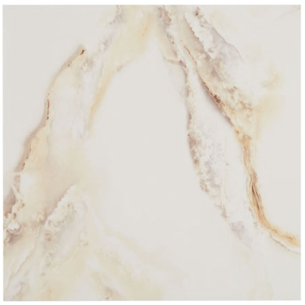 Living and Home Marble Patterned Calacatta White and Yellow PVC Self Adhesive Wall Sticker 10 Pack Image 7