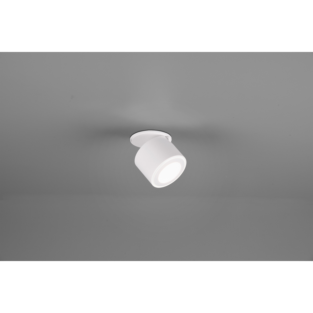 TRIO Taurus White Matt Integrated LED Ceiling Light Image 3