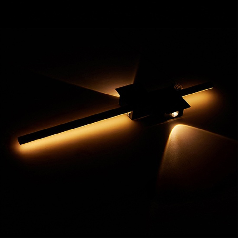 Living and Home Modern Black Aluminium LED Wall Light 11W Image 2