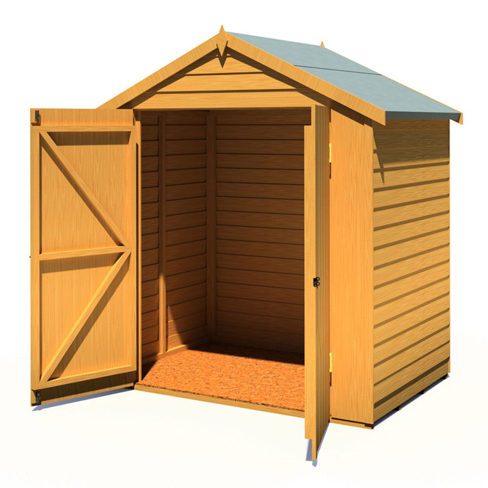 Shire 4 x 6ft Double Door Dip Treated Overlap Shed Image 3