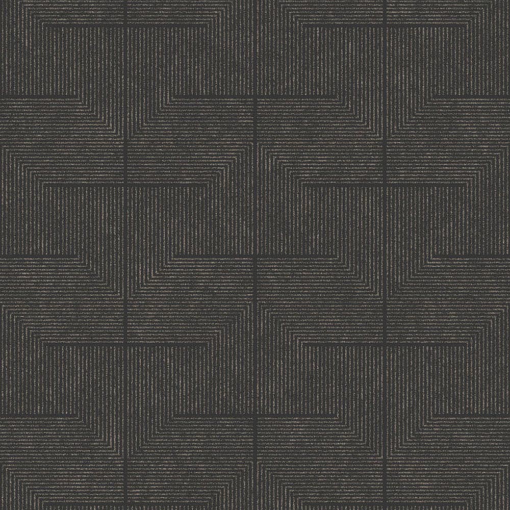 Superfresco Colours Illusion Charcoal Wallpaper Image 1