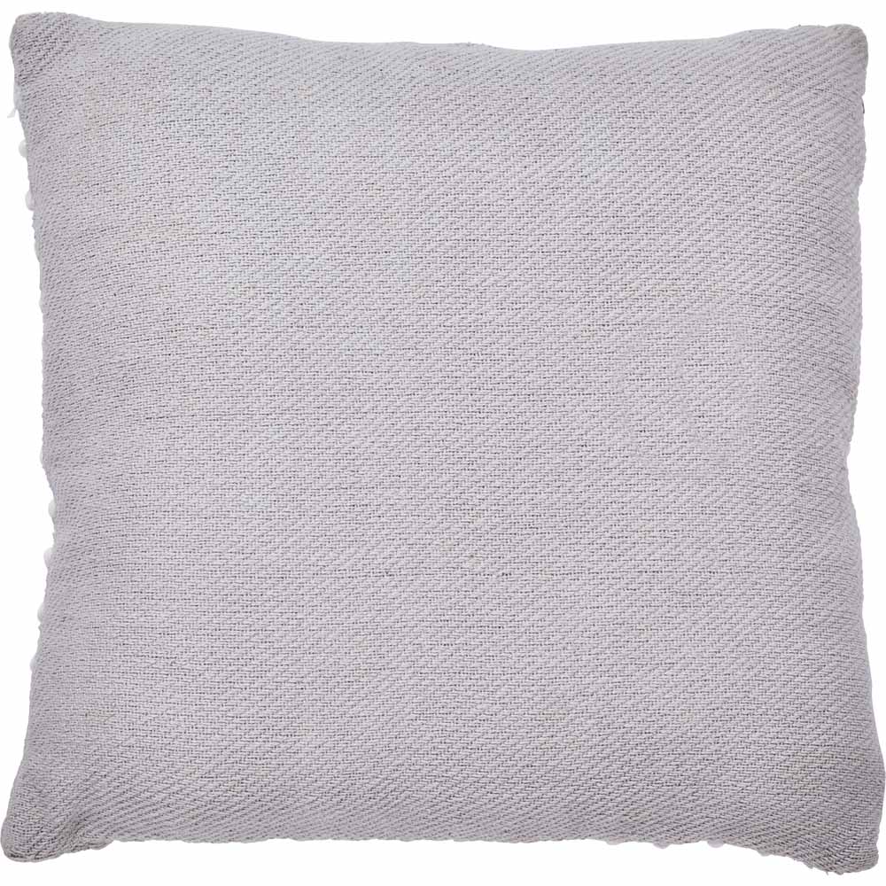 Wilko Grey White Bobbles Cushion 43 x 43cm Image 2
