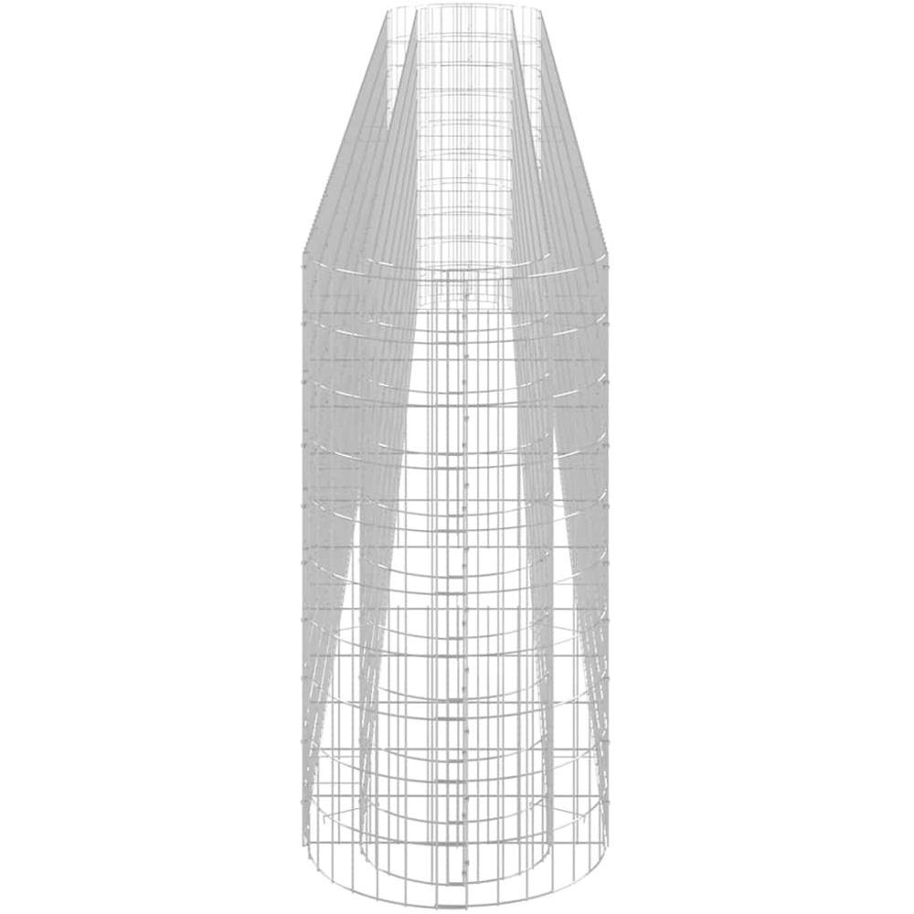 vidaXL Silver Galvanised Iron Gabion Raised Bed 470 x 50 x 100cm Image 3