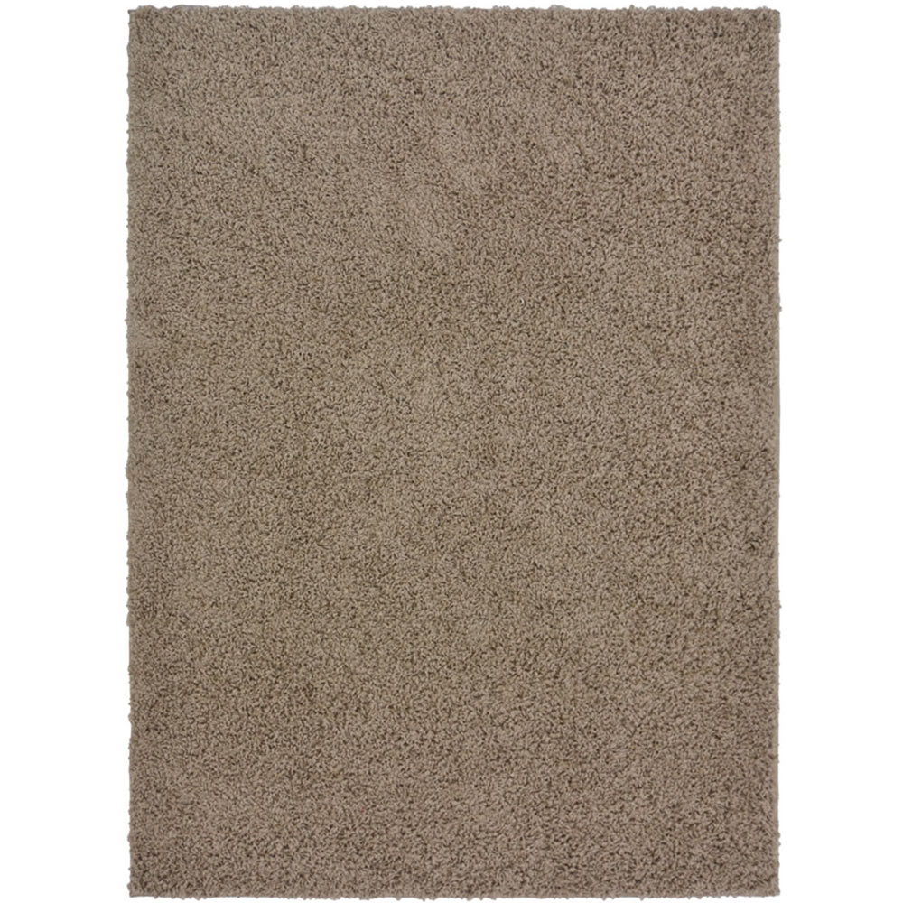 Olympia Shaggy Rug Latte 200 x 290cm Image 1