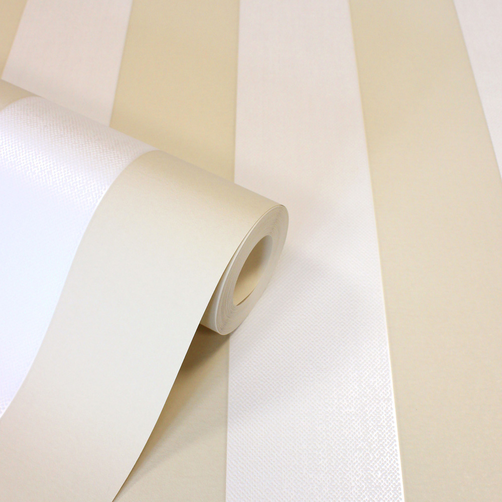 Fine Decor Juliette Stripe Natural Wallpaper Image 2