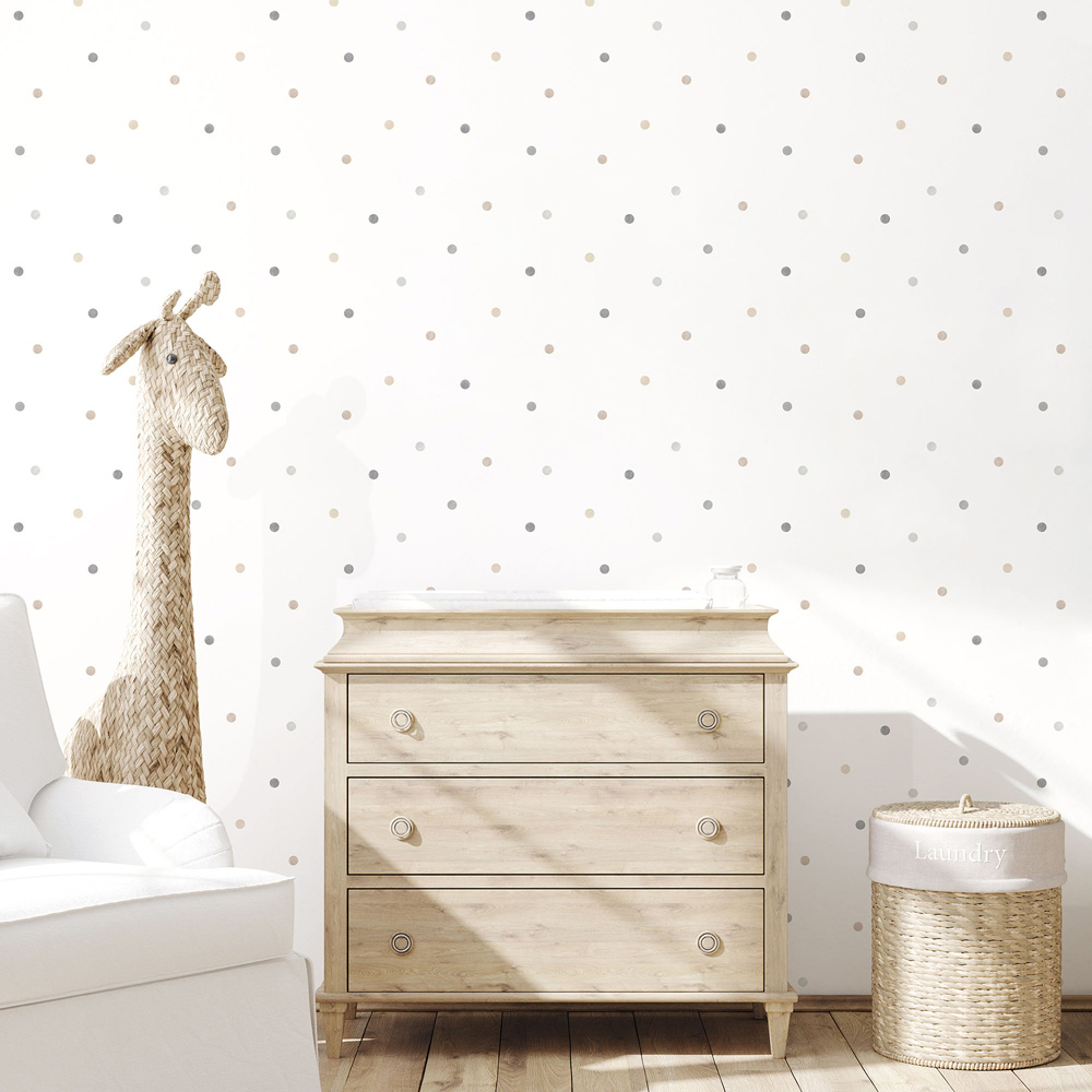 Galerie Tiny Tots 2 Beige and Grey Wallpaper Image 2