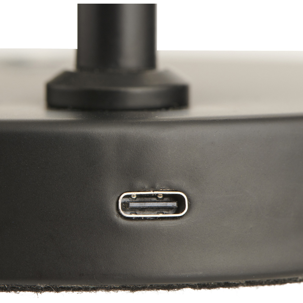 Wilko Black Touch Lamp with Clear Shade Wilko