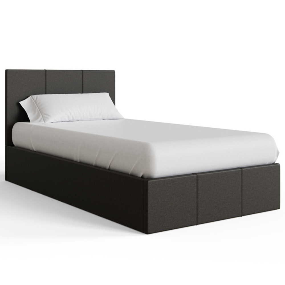 GFW Single Grey Side Lift Ottoman Bed Image 2