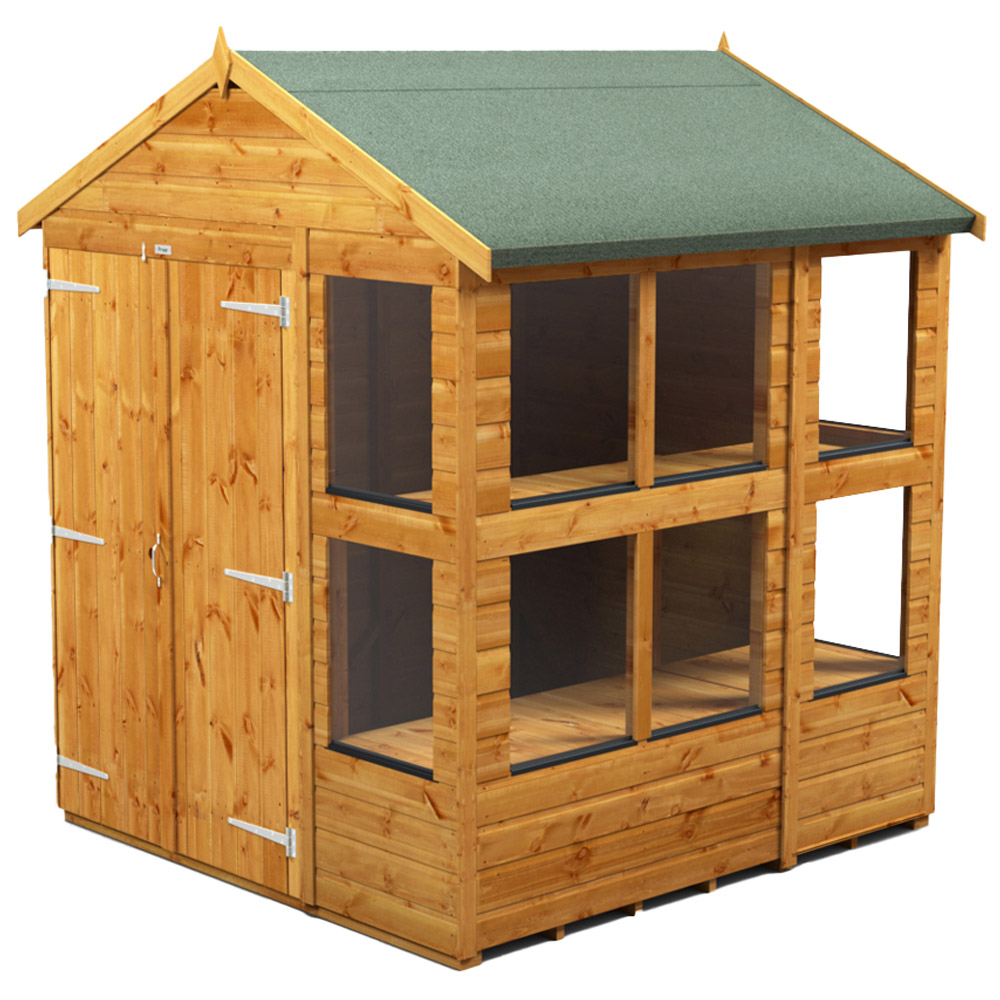 Power Sheds 6 x 6ft Double Door Apex Potting Shed Image 1