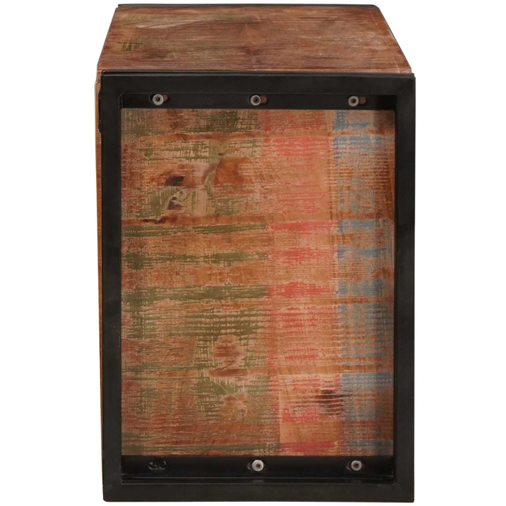 vidaXL 10 Bottle Brown Solid Reclaimed Wood Wall Mounted Wine Rack Image 6